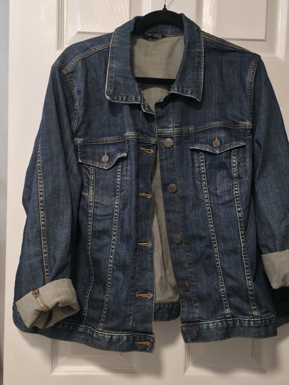 Lands' End  Denim Jacket in Dark Blue